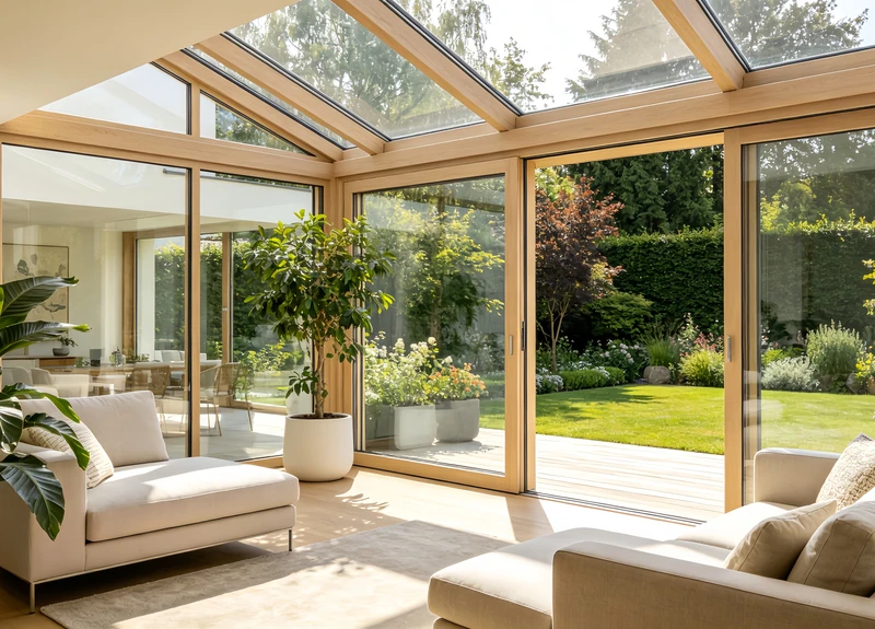 Wood Effect Powder Coating for Sunrooms