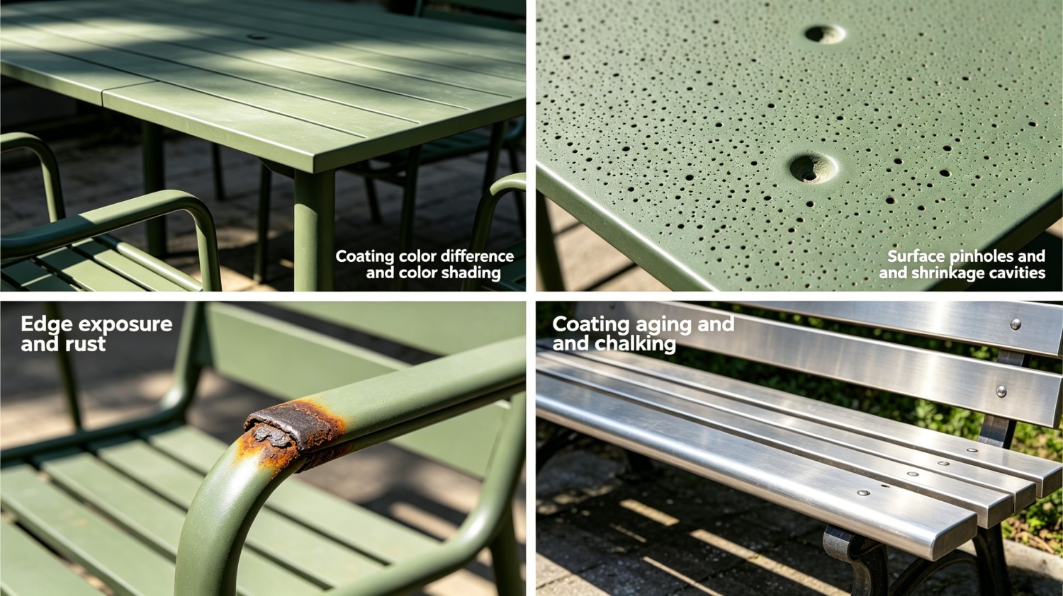 Powder Coating Solutions for Outdoor Furniture Outdoor Furniture (Aluminum/Iron/Stainless Steel Tables and Chairs, Hanging Baskets)