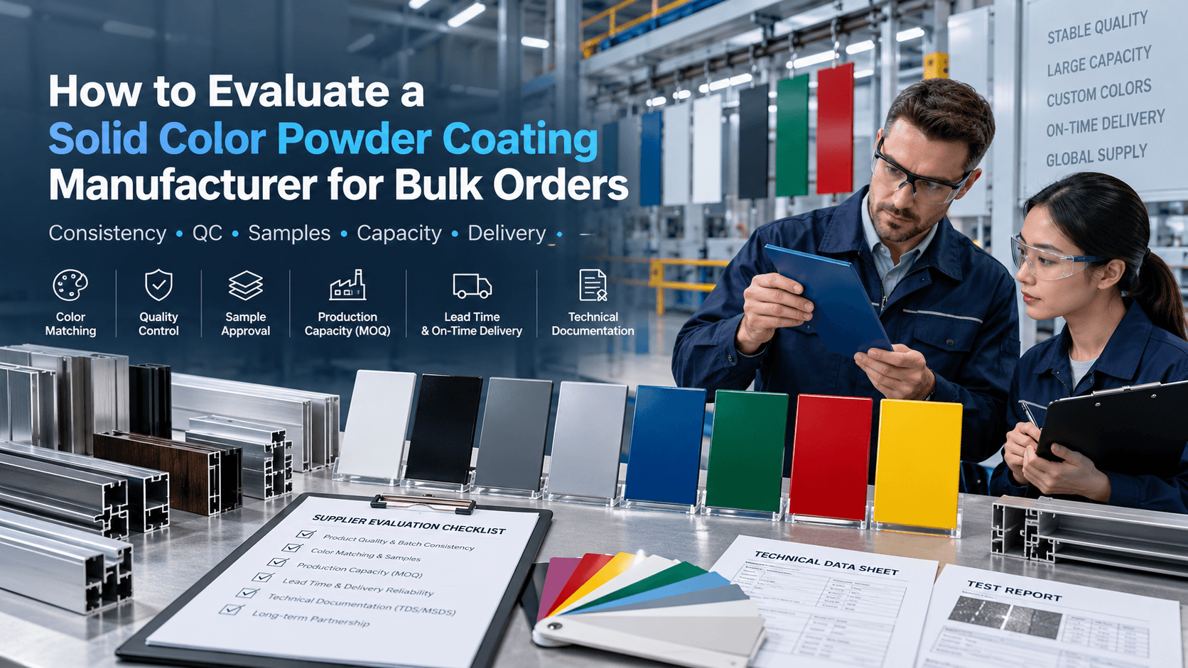 How to Evaluate a Solid Color Powder Coating Manufacturer for Bulk Orders